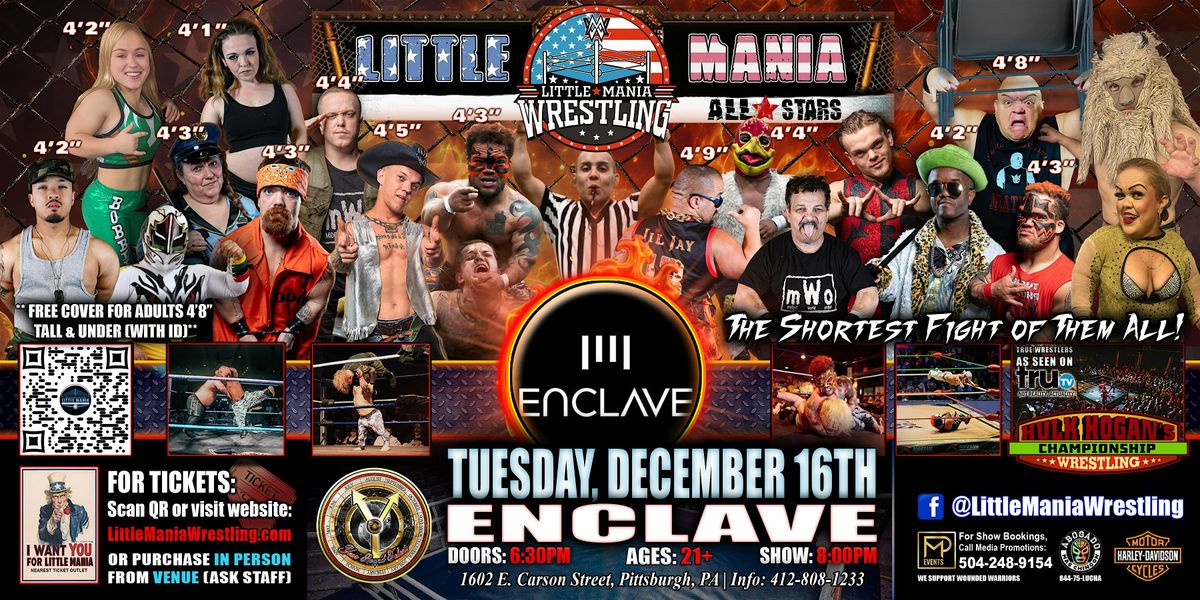 Pittsburgh, PA - Little Mania Mini Wrestling @Enclave