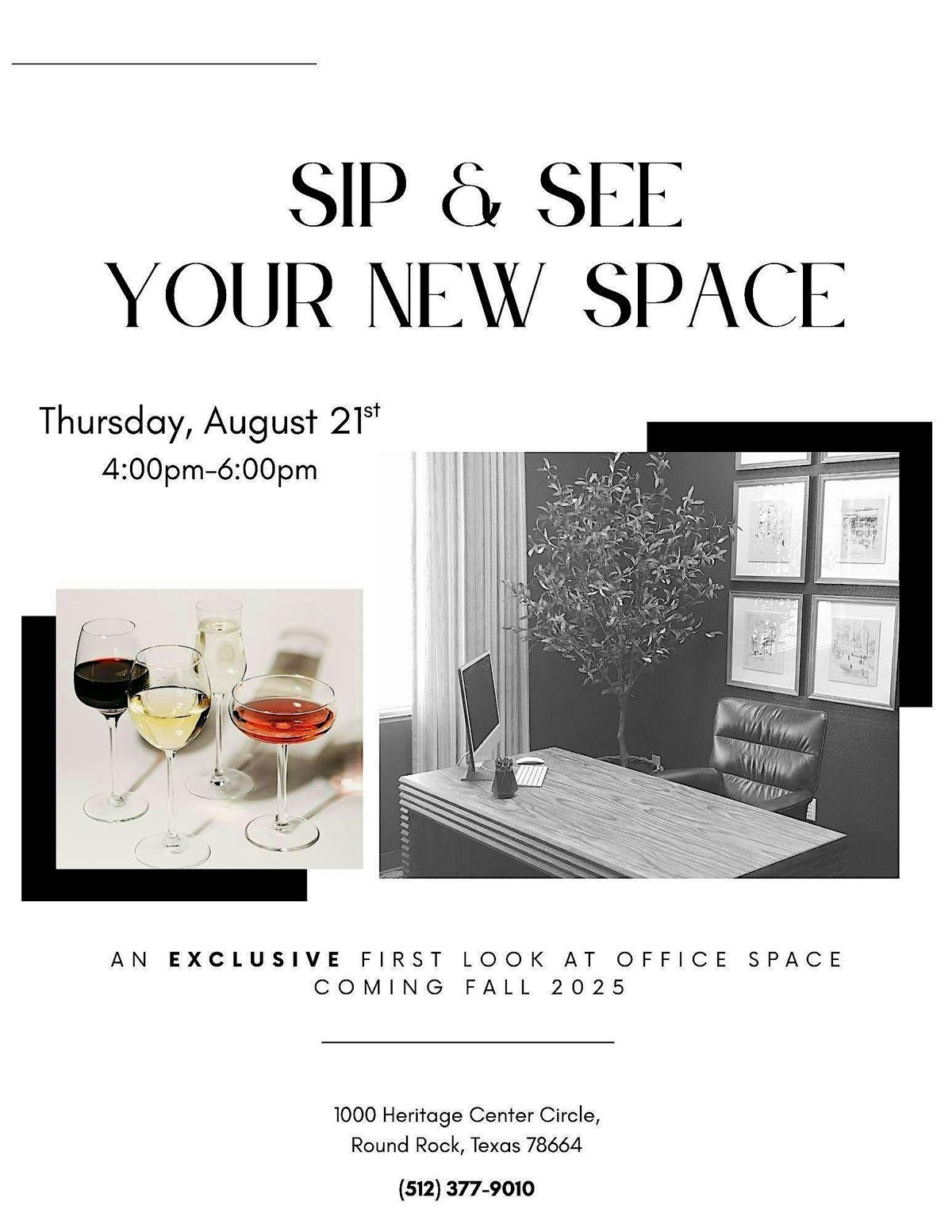 Sip & See Your New Space