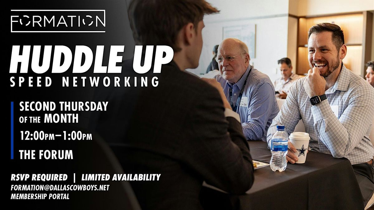Huddle Up Speed Networking