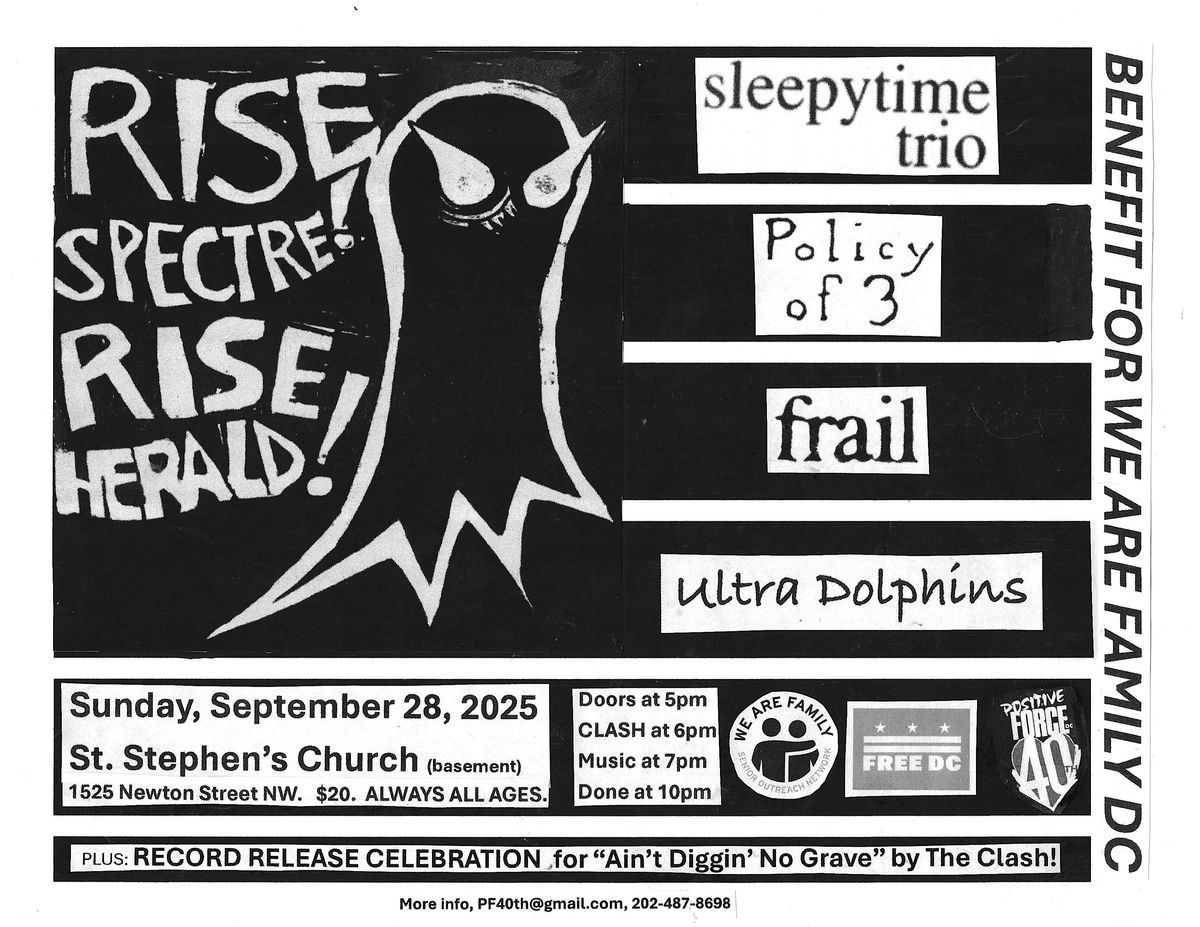 Sleepytime Trio\/Policy of 3\/Frail\/Ultra Dolphins for We Are Family DC!