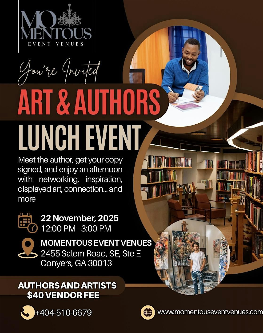 Art & Authors Lunch Event