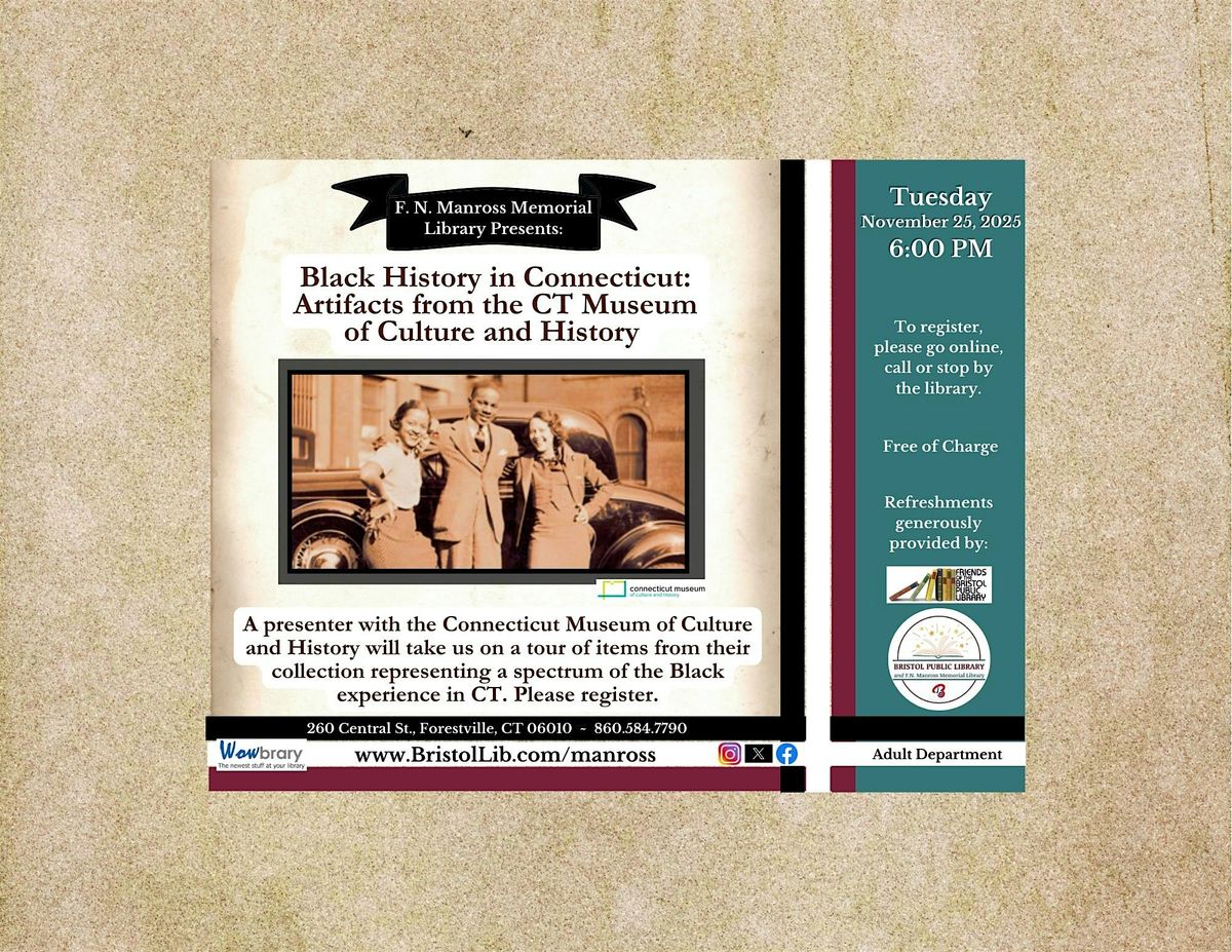 Black History in Connecticut: Artifacts from the Connecticut Museum