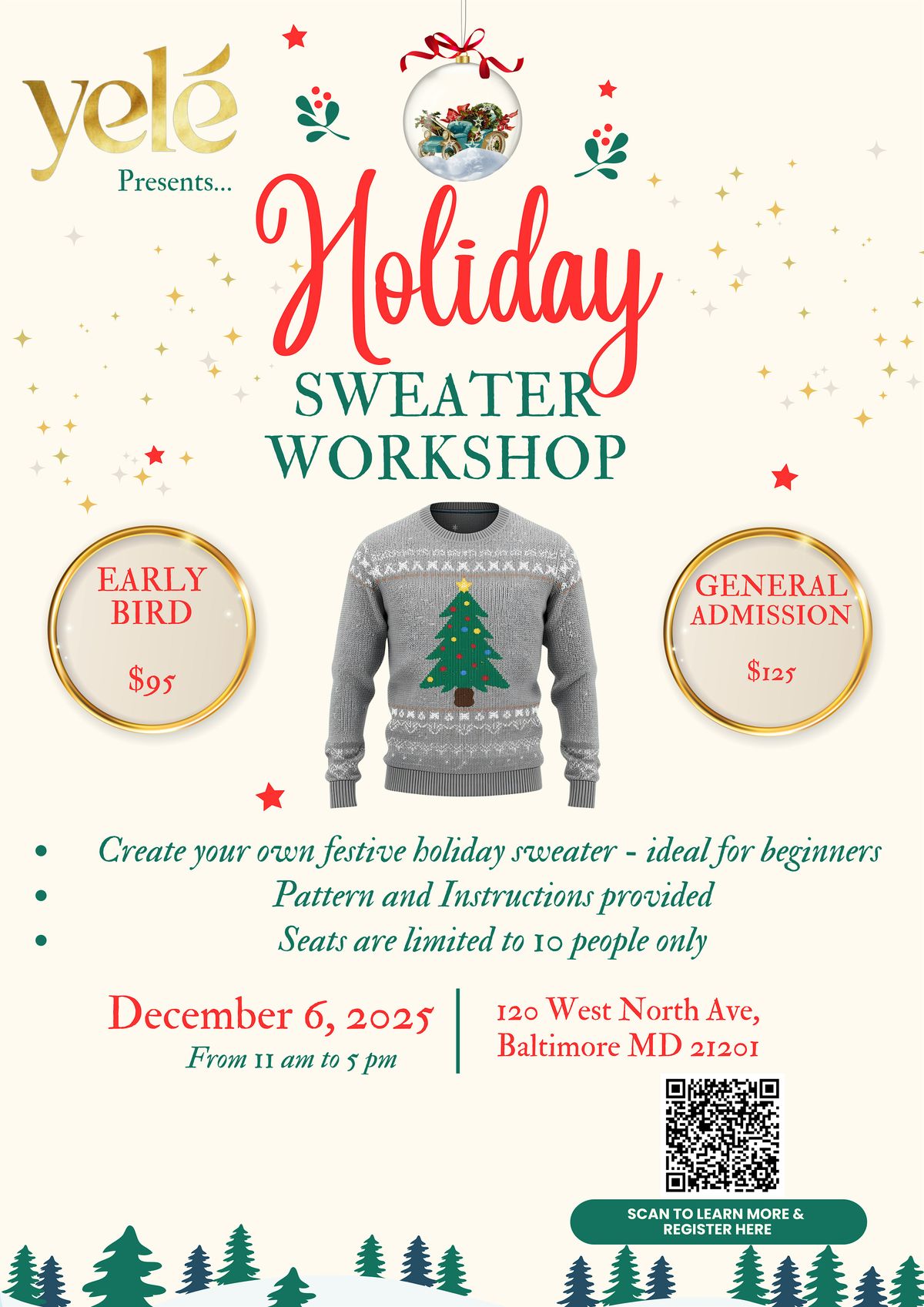 HOLIDAY SWEATER WORKSHOP