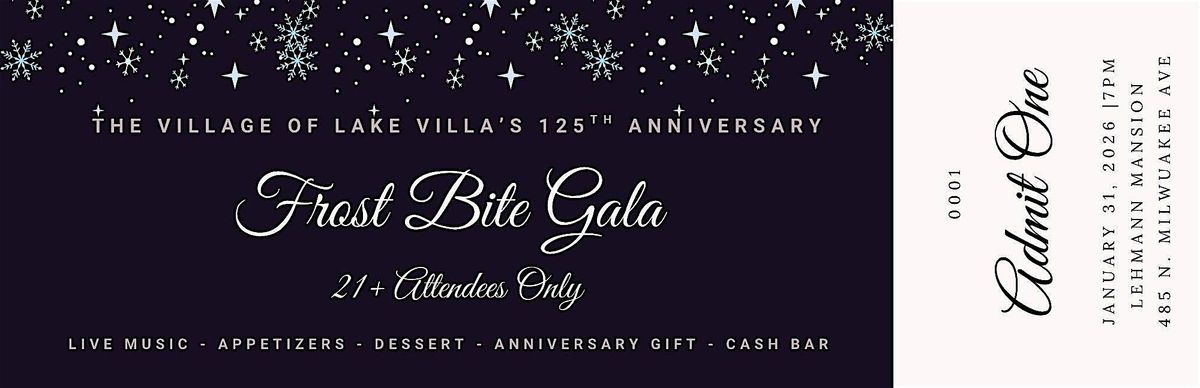 Village of Lake Villa's 125th Anniversary Frost Bite Gala