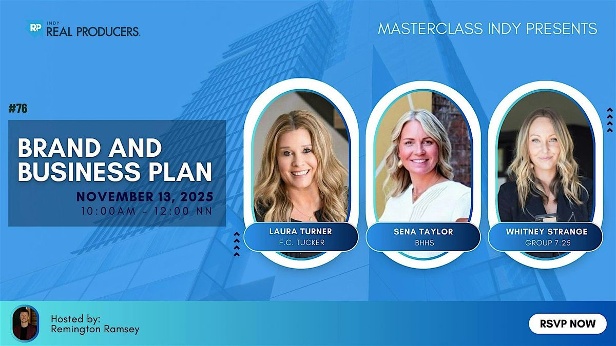 November Masterclass Indy: Brands and Business Plans