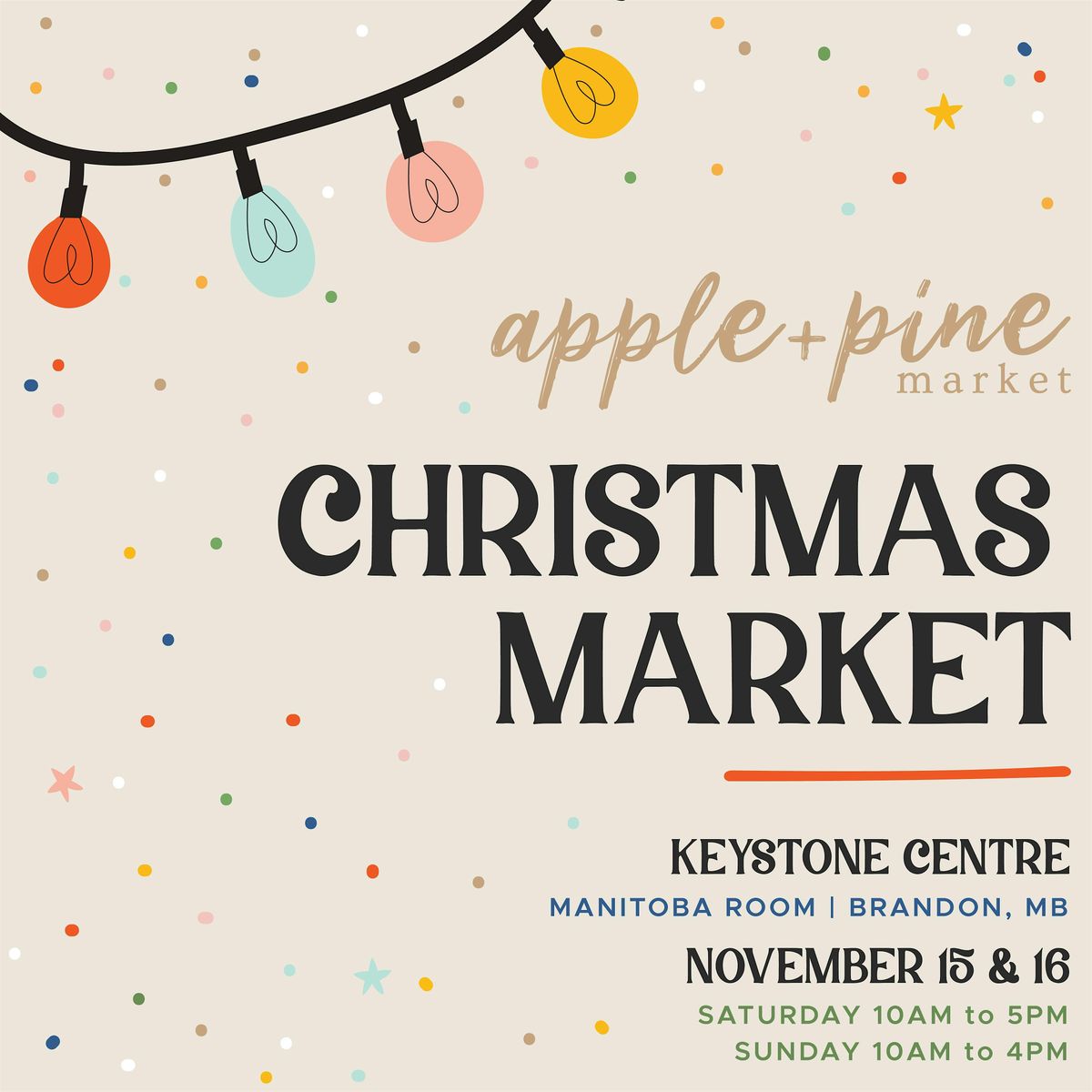 Apple & Pine Christmas Market - Nov 15 & 16