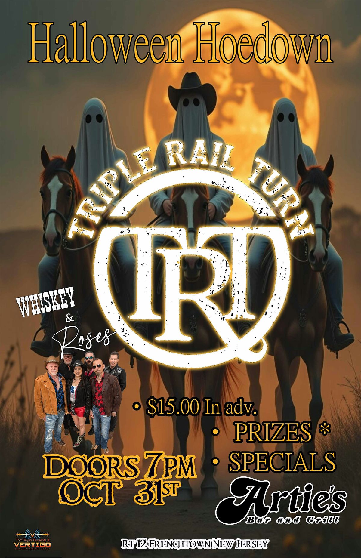 HALLOWEEN HOEDOWN with TRIPLE RAIL TURN and WHISKEY and ROSES