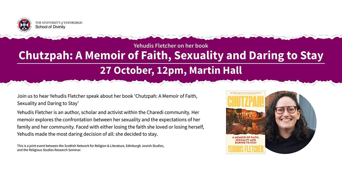 Chutzpah: A Memoir of Faith, Sexuality and Daring to Stay