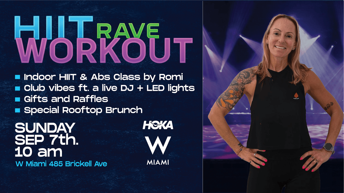 HIIT Rave Workout + Live DJ + Rooftop Brunch