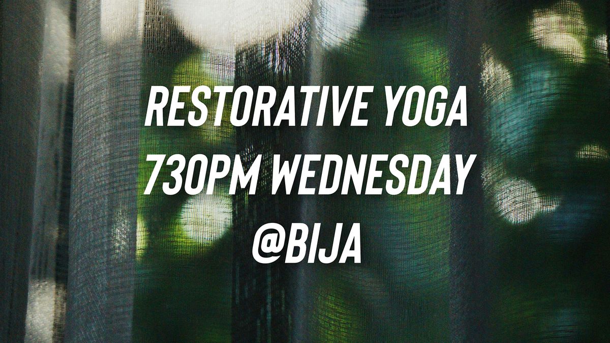 BIJA RESTORATIVE YOGA