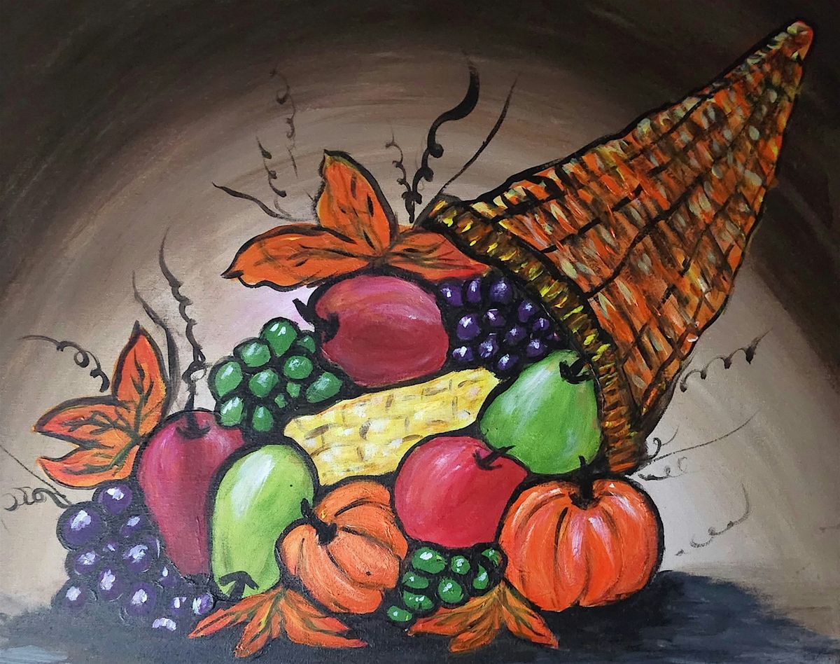 Create your very own Holiday Cornucopia at this fun painting event.