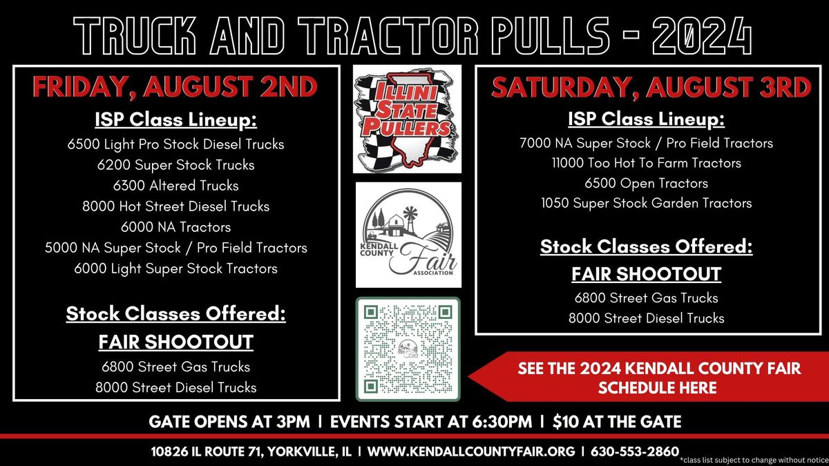 Truck and Tractor Pulls A 2024 Kendall County Fair Event! 10826