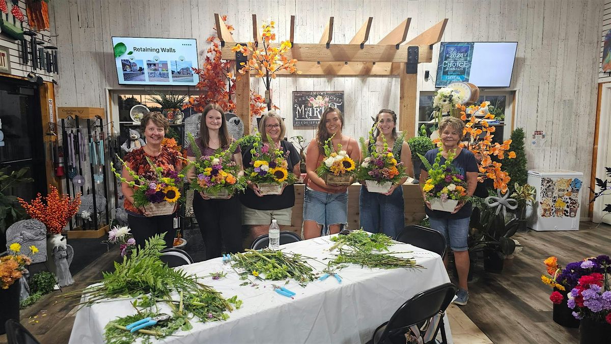 Fall Floral Table Arrangement Workshop