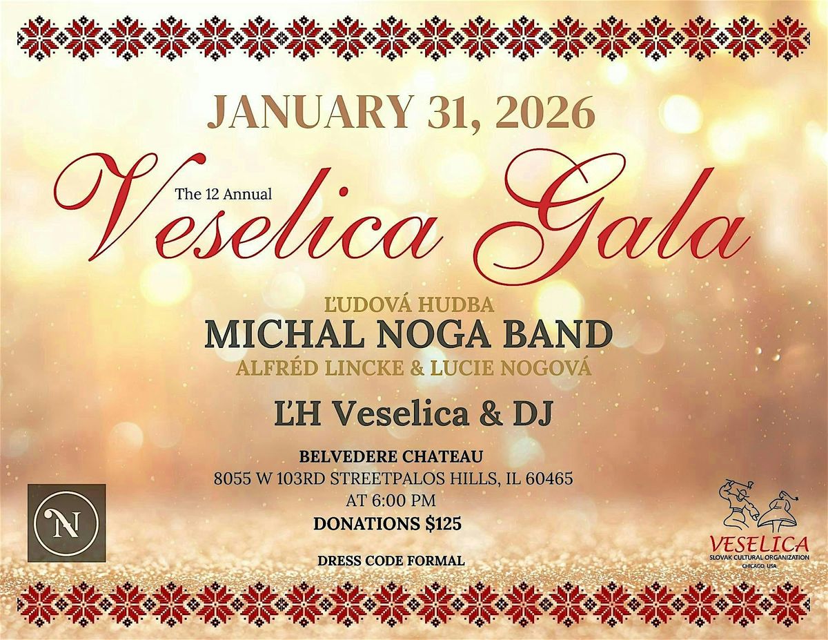 12th Annual Veselica Gala ~ Ples Veselice 31. Jan 2026