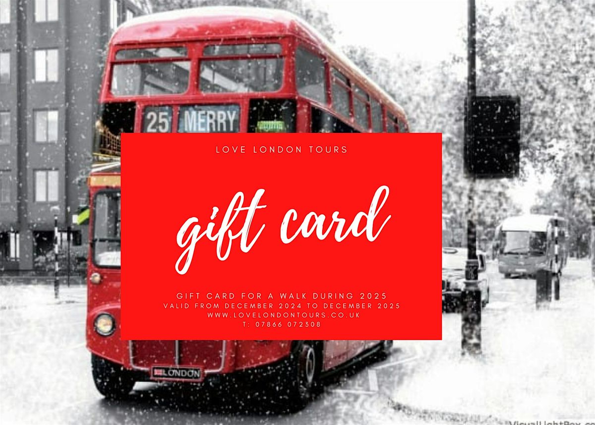 WALKING TOUR GIFT VOUCHER FOR 2025