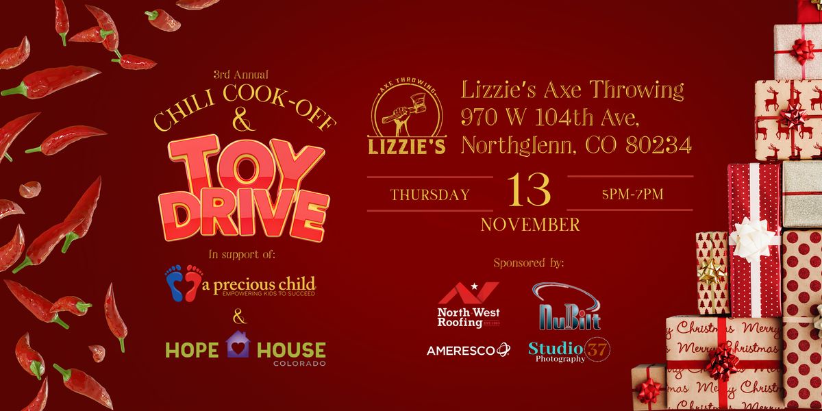 \ufe0f 3rd Annual Chili Cook-Off & Toy Drive \ufe0f