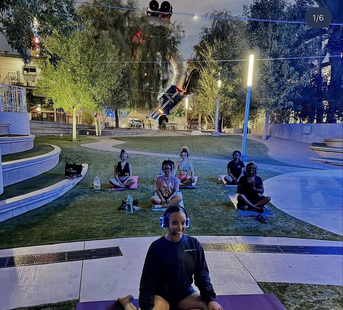 11.11 Silent Headphone Yoga at Sunset