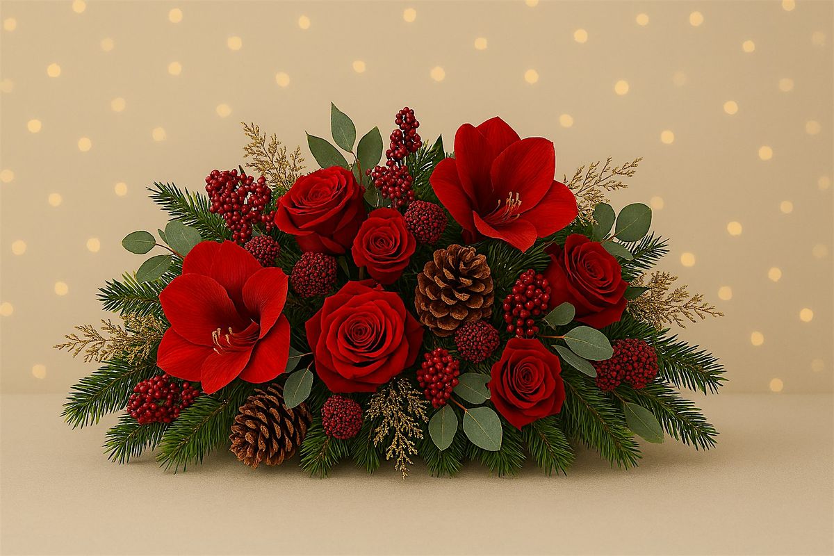 Luxury Christmas Table Centerpiece Workshop