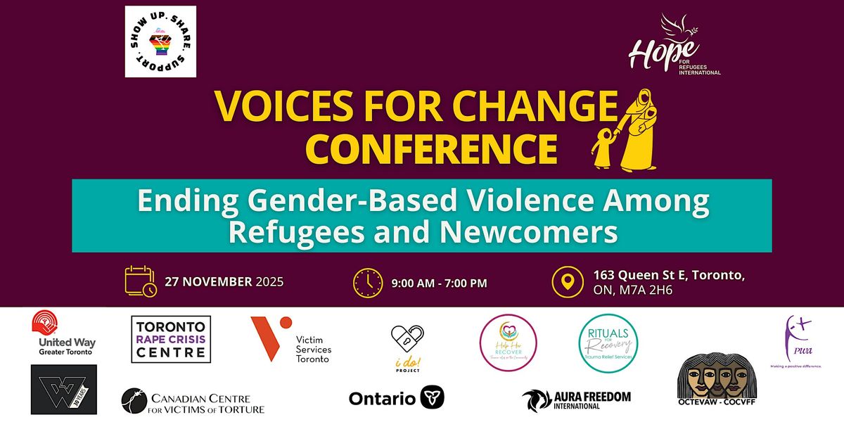 Voices for Change Conference on Ending GBV Among Refugees and Newcomers