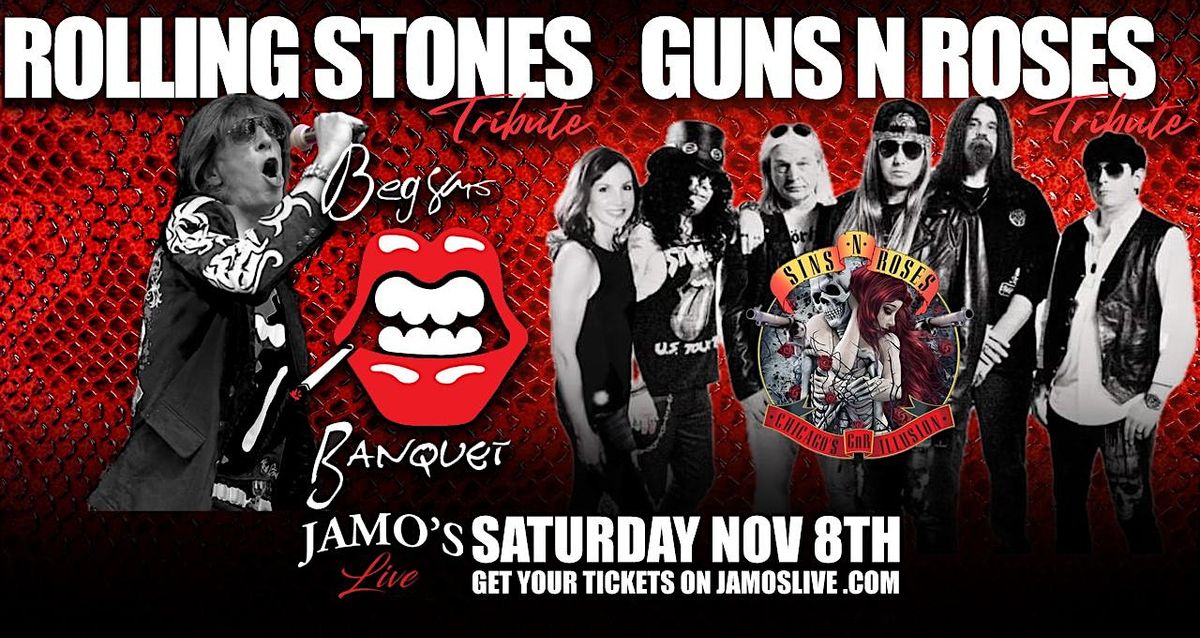 GnR Trib Sins & Roses Rolling Stones Trib Beggars Banquet at Jamos Live