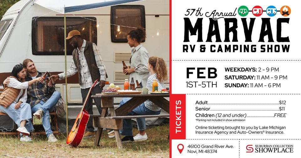 The MARVAC 57th Annual Detroit RV & Camping Show at Suburban Collection ...