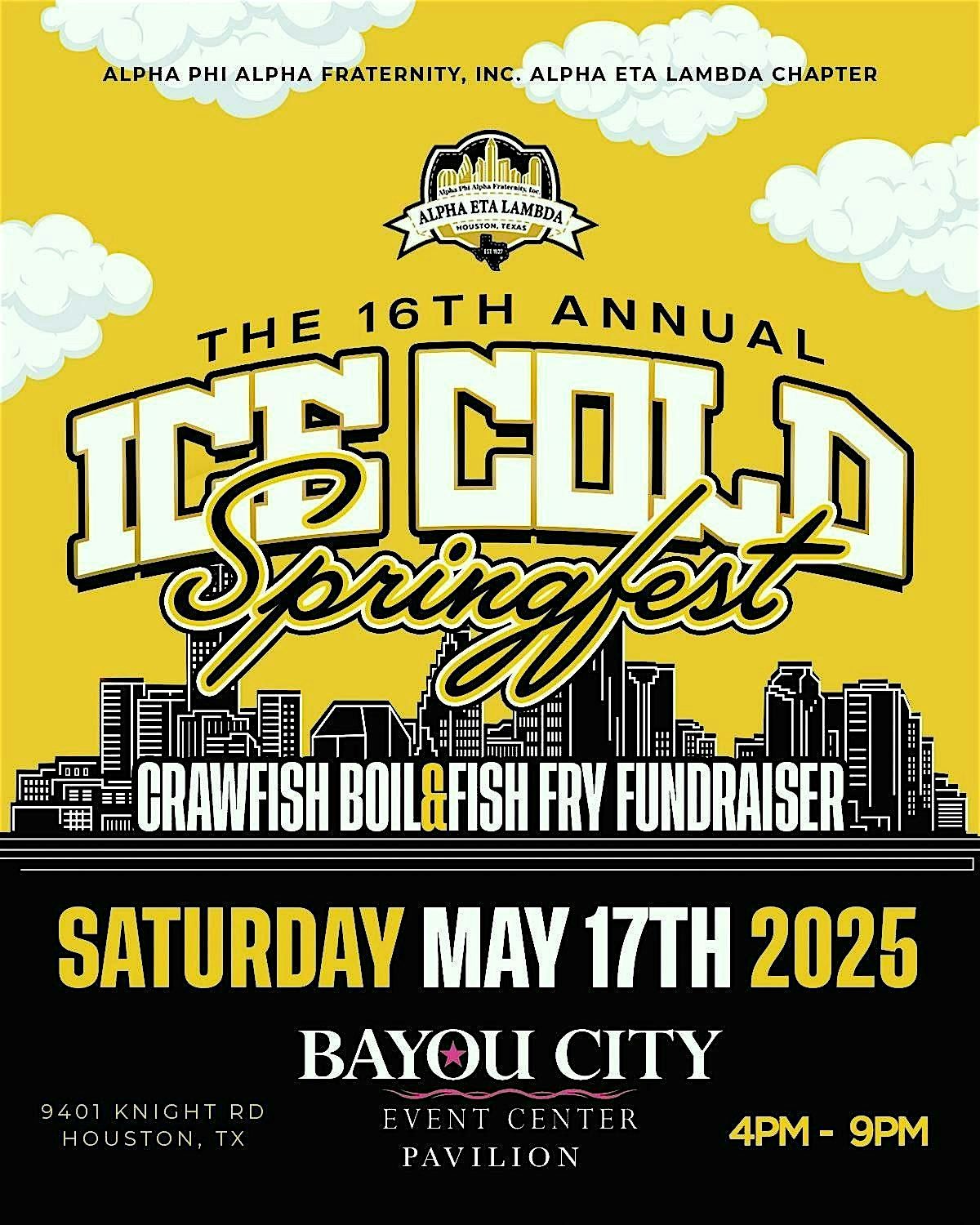 Alpha Ice Cold Springfest 2025 | Bayou City Event Center, Houston, TX ...