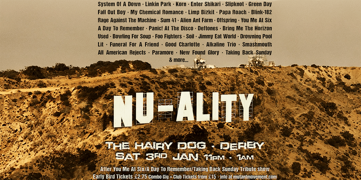 CLUB NU-ALITY: Nu-Metal, Emo, Pop-Punk Party
