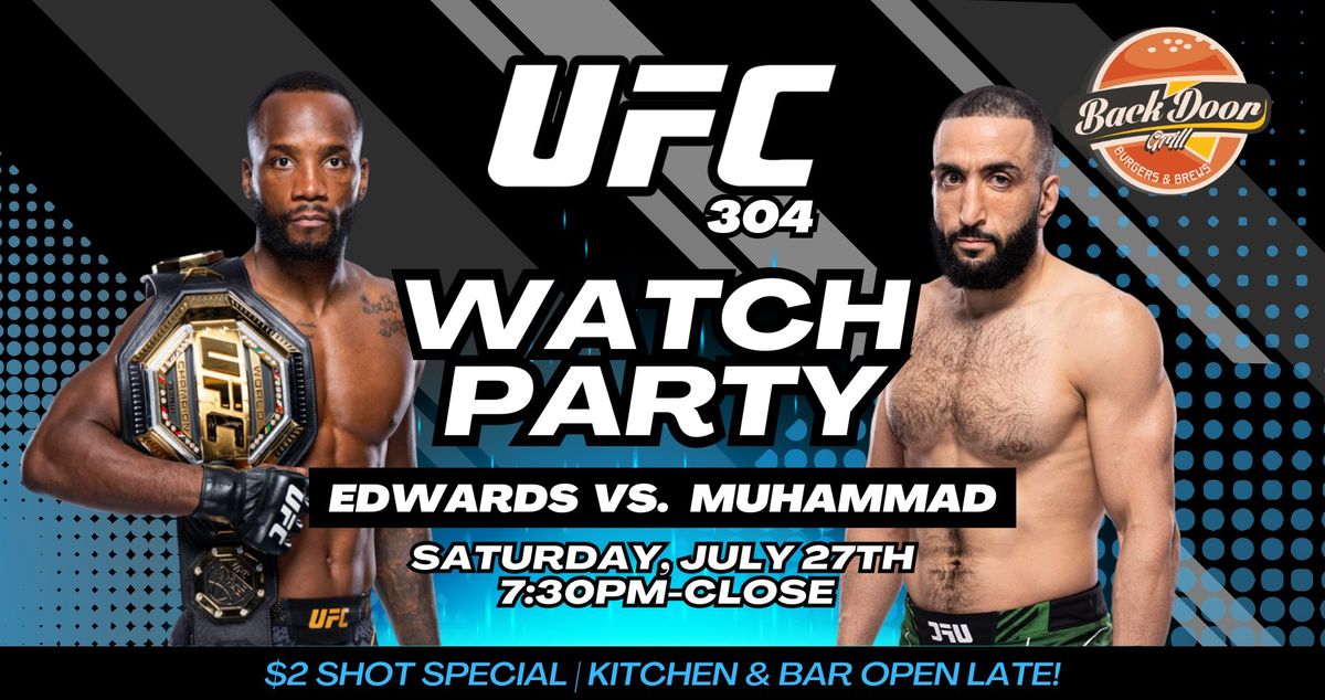 UFC 304 Watch Party Back Door Grill Fort Collins July 27, 2024