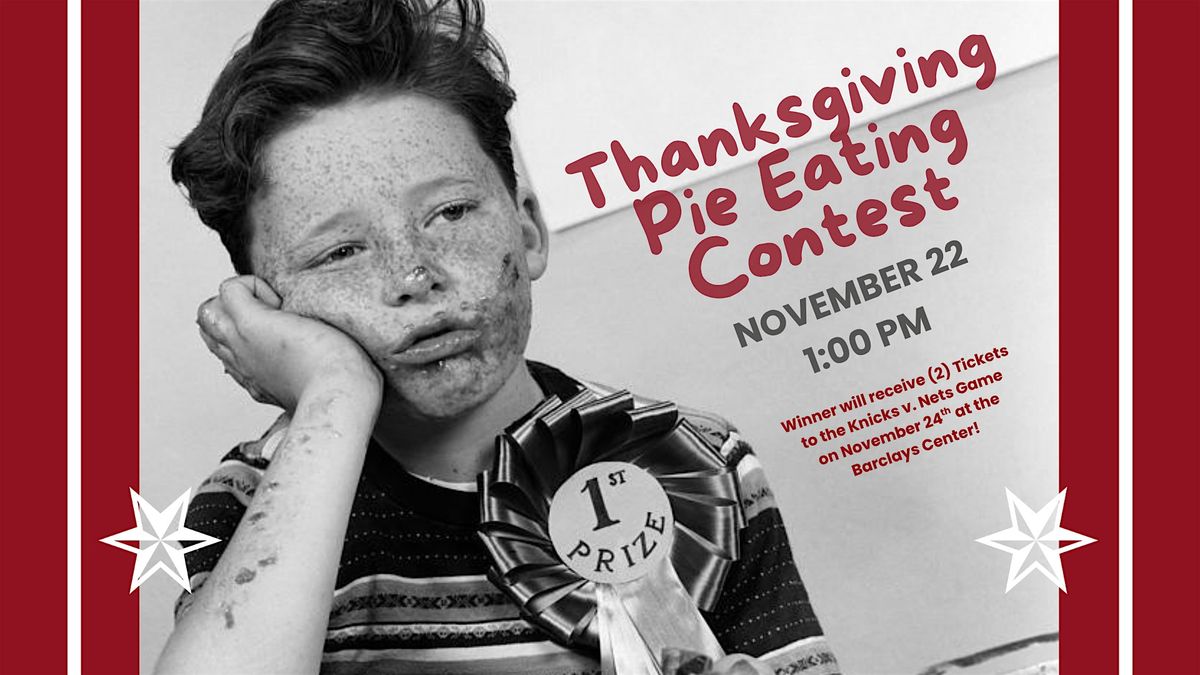 Thanksgiving Pie Eating Contest
