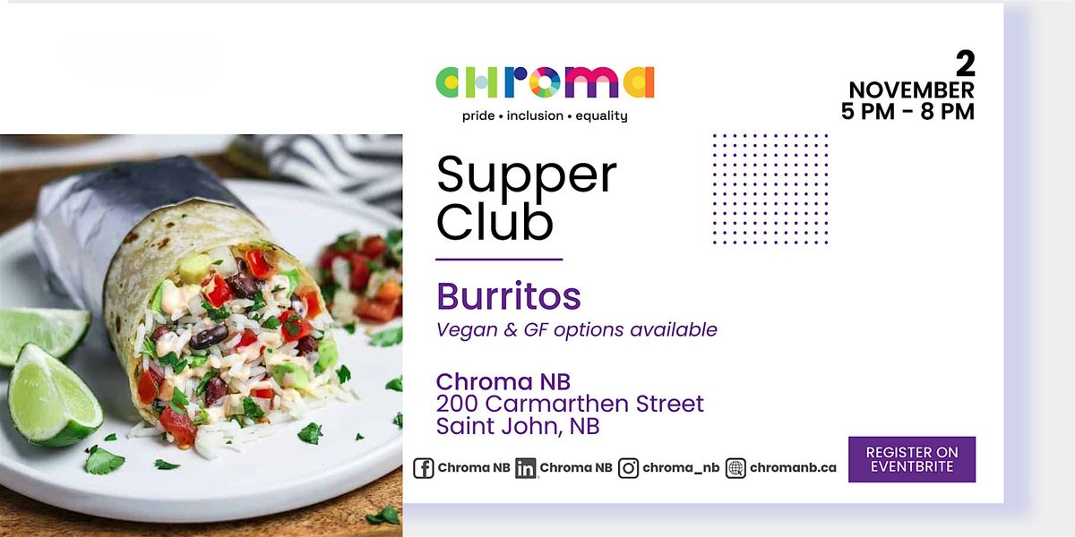 Supper Club: Burritos