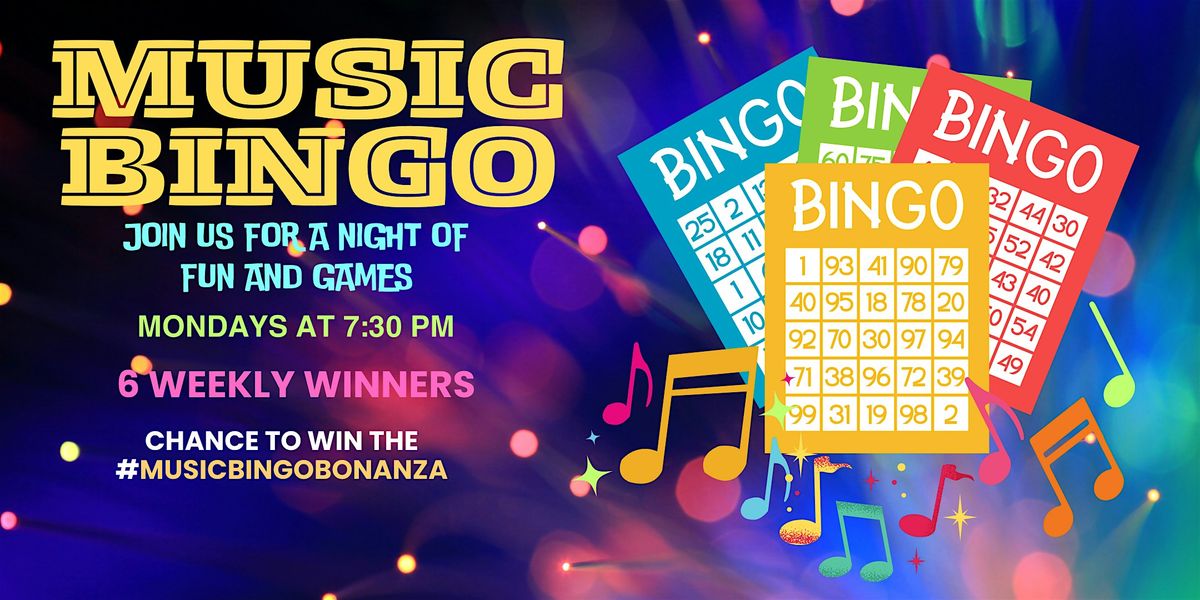 MUSIC BINGO MONDAYS at Sangria Y Cerveza