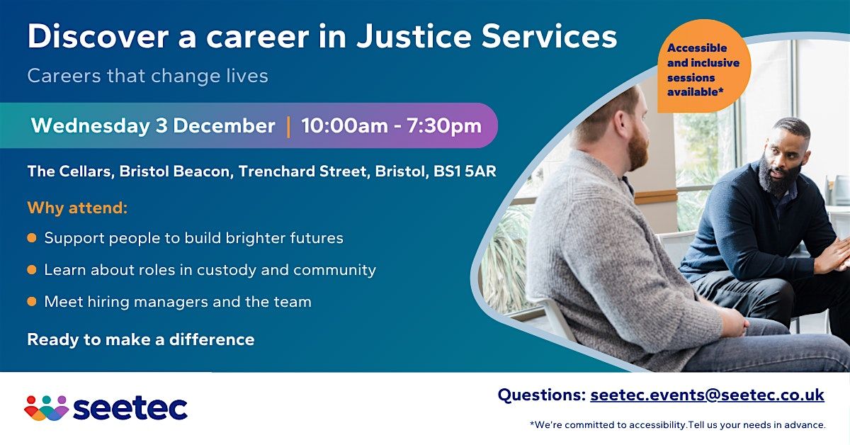 Discover a career in Justice Services
