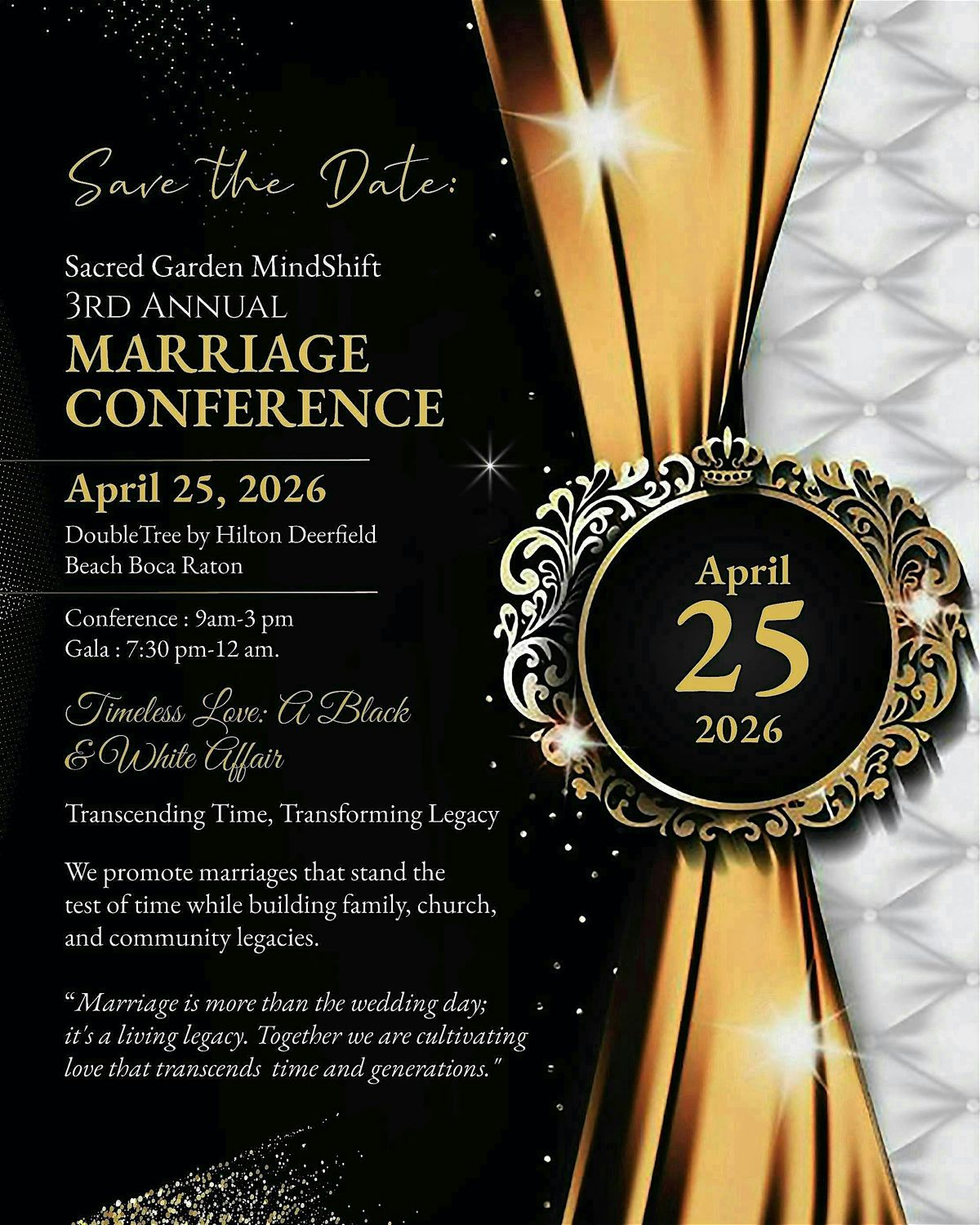 Sacred Garden MindShift 3rd Annual Marriage Conference (Vendors & Sponsors)
