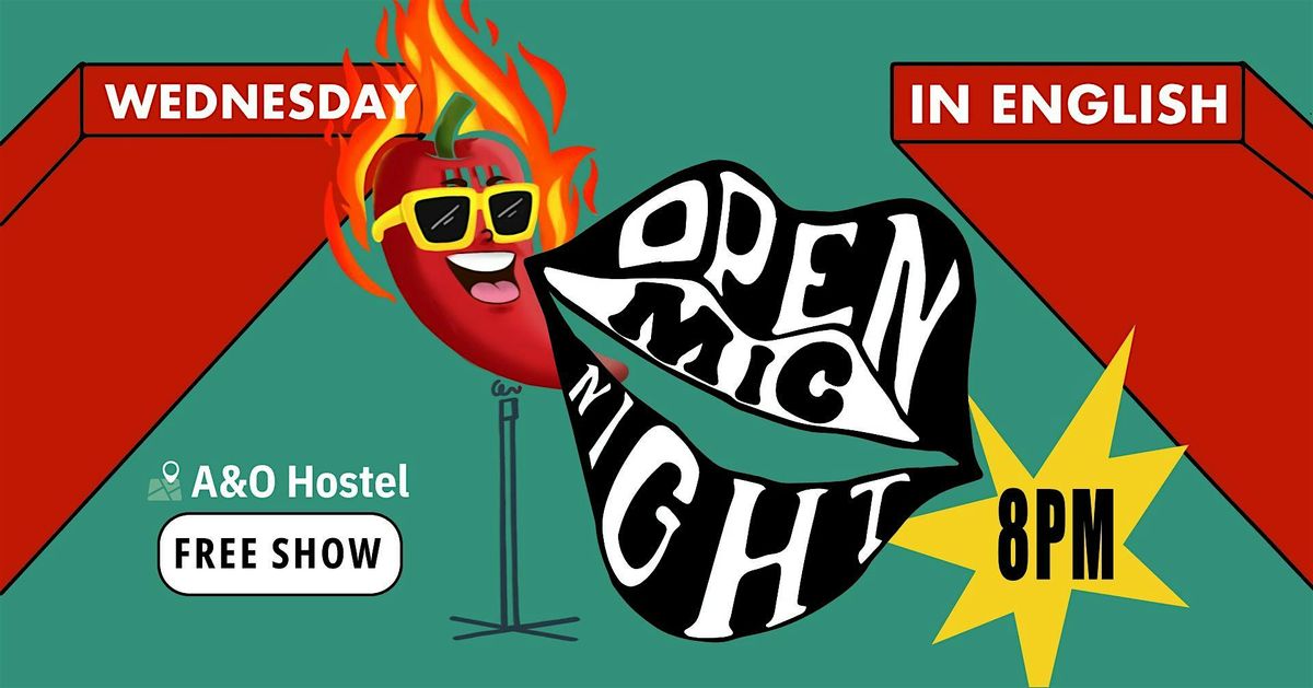 English Stand-Up Comedy Night Every Wednesday