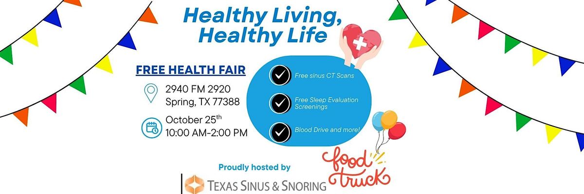 Healthy Living, Healthy Life- Free Health Fair