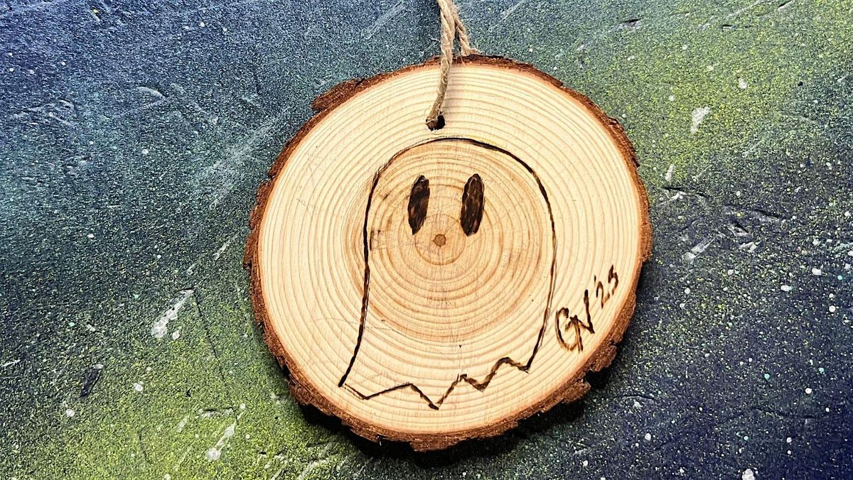 Spooky Wood Burning Art Class | Grace Noel Art