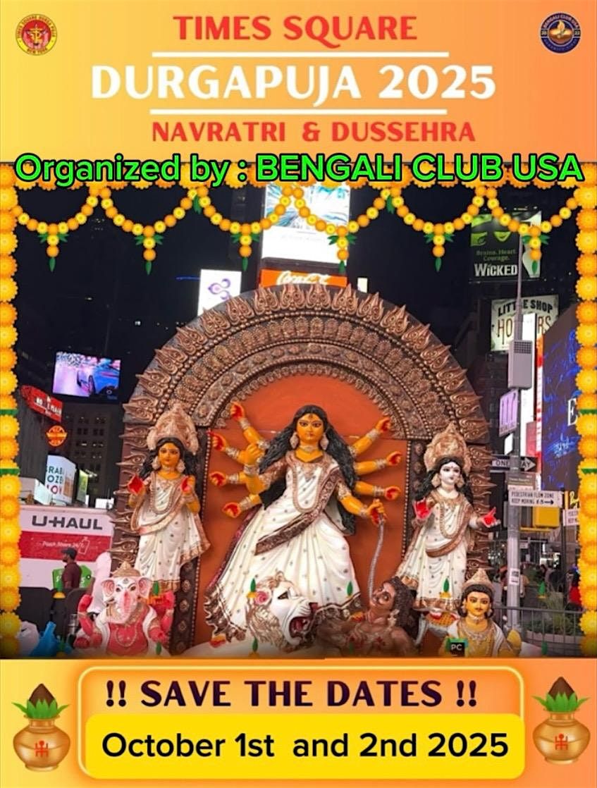 Times Square Durga Puja 2025