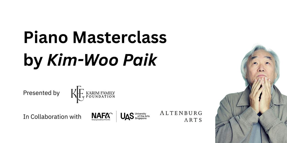 Piano Masterclass by Kun-Woo Paik