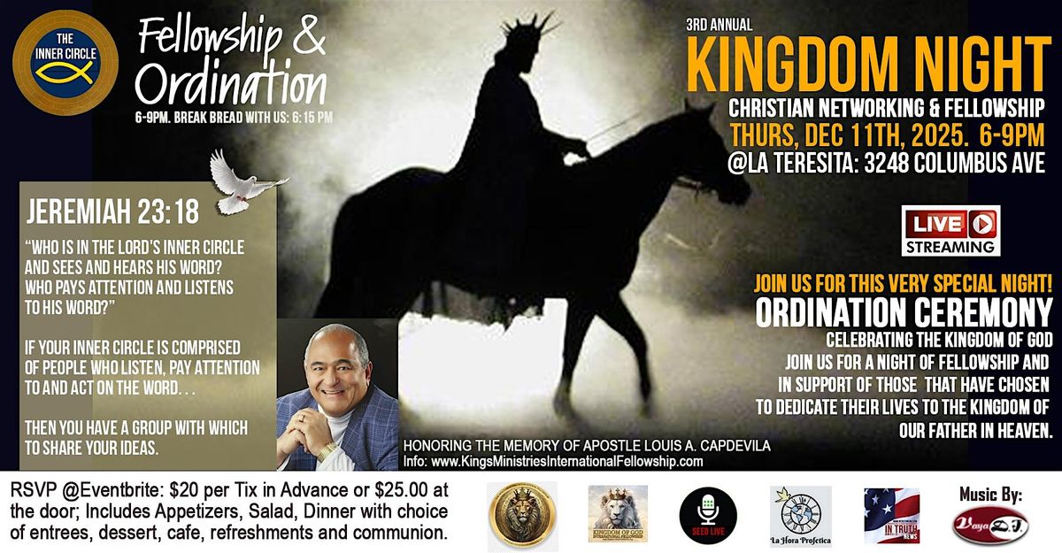 KINGDOM NIGHT @ THE UPPER ROOM (3rd Annual)