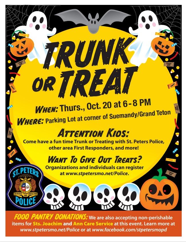 St. Peters Police Department Trunk or Treat | St. Peters Police ...