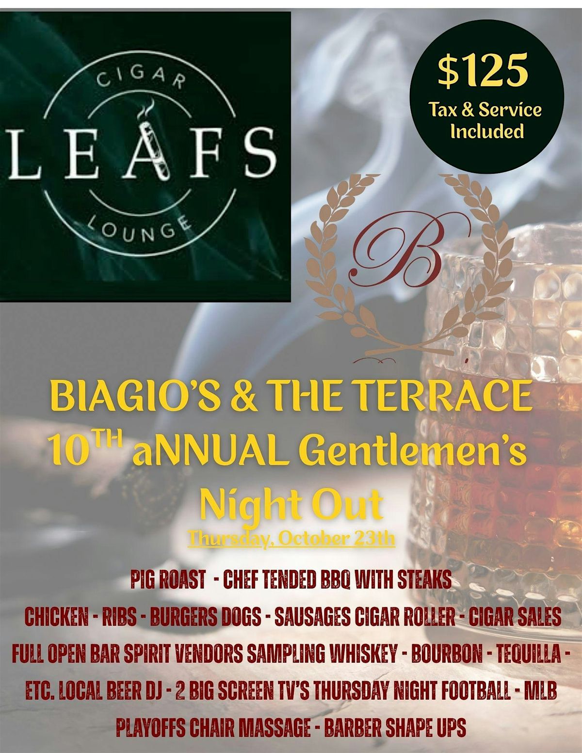 Cigars On The Terrace at Biagio\u2019s