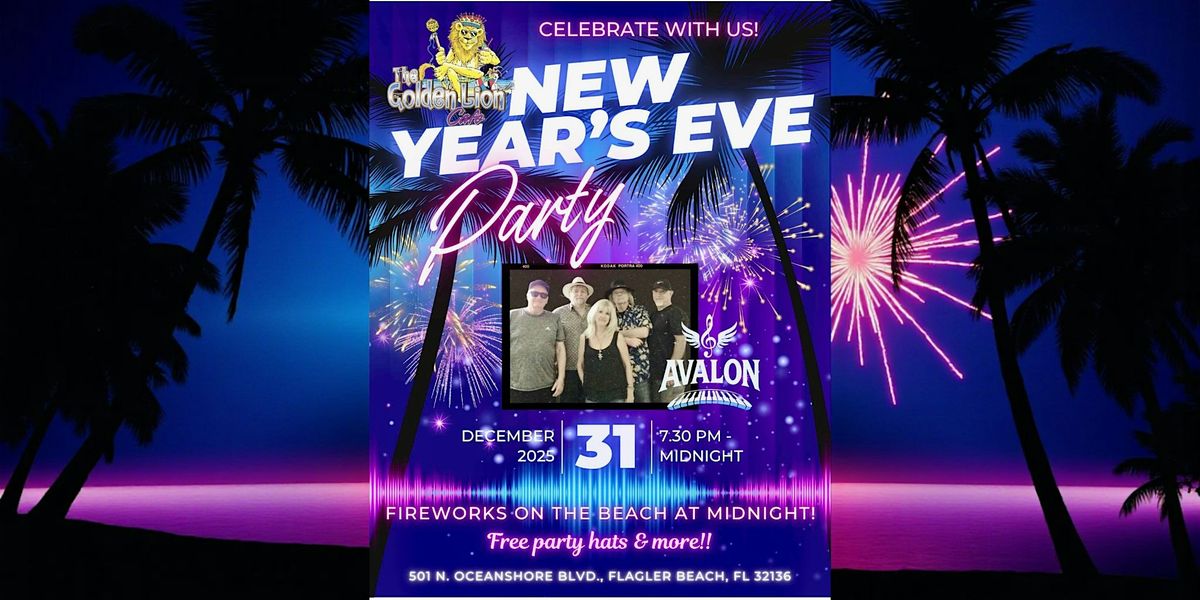 New Years Eve Celebration at Golden Lion with Avalon