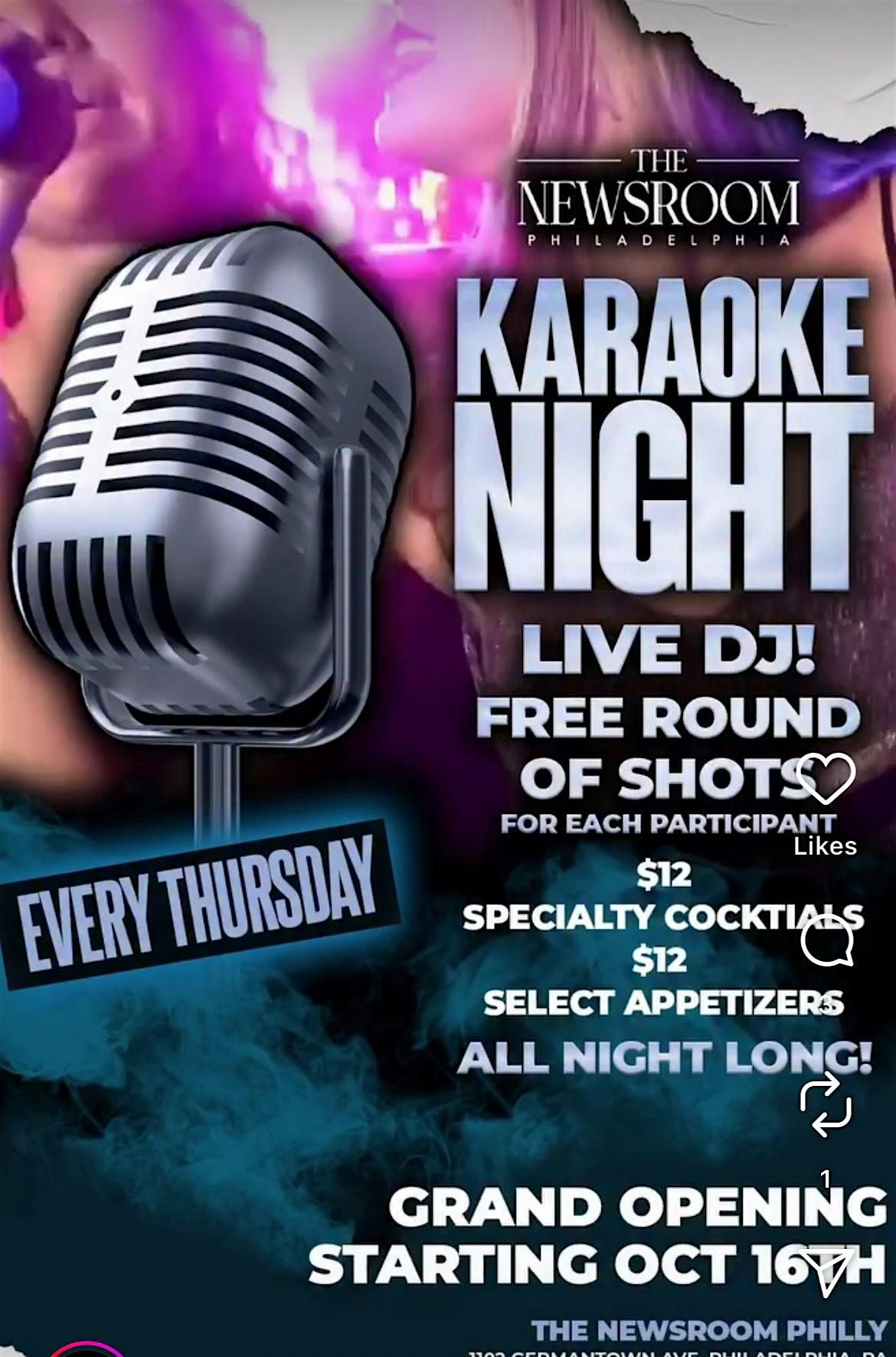Thursday Karaoke Nights at The Newsroom Philly