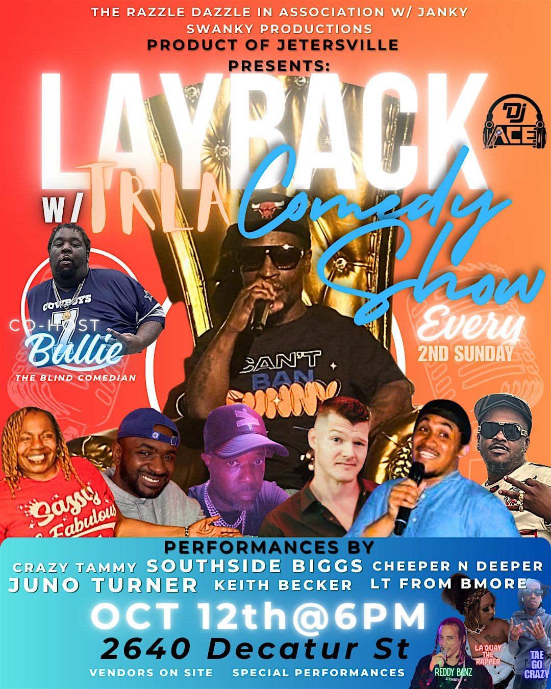 Layback w\/ TRLA Comedy Show