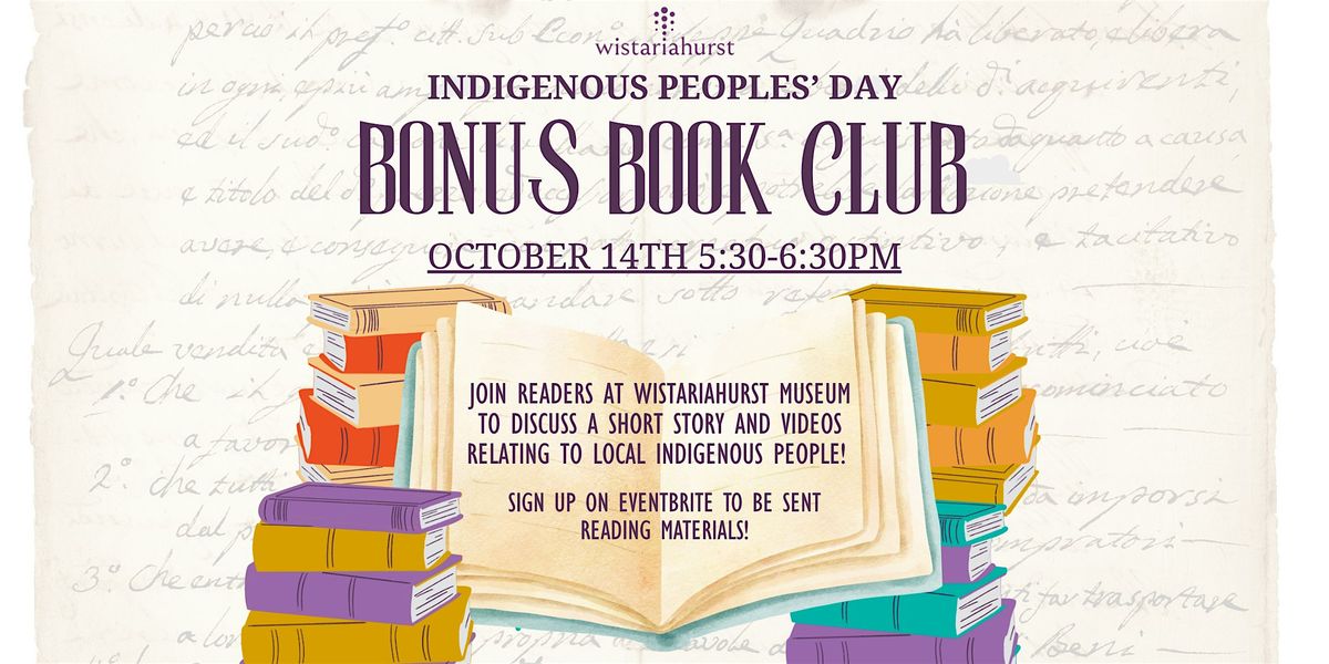 Indigenous Peoples' Day Bonus Book Club