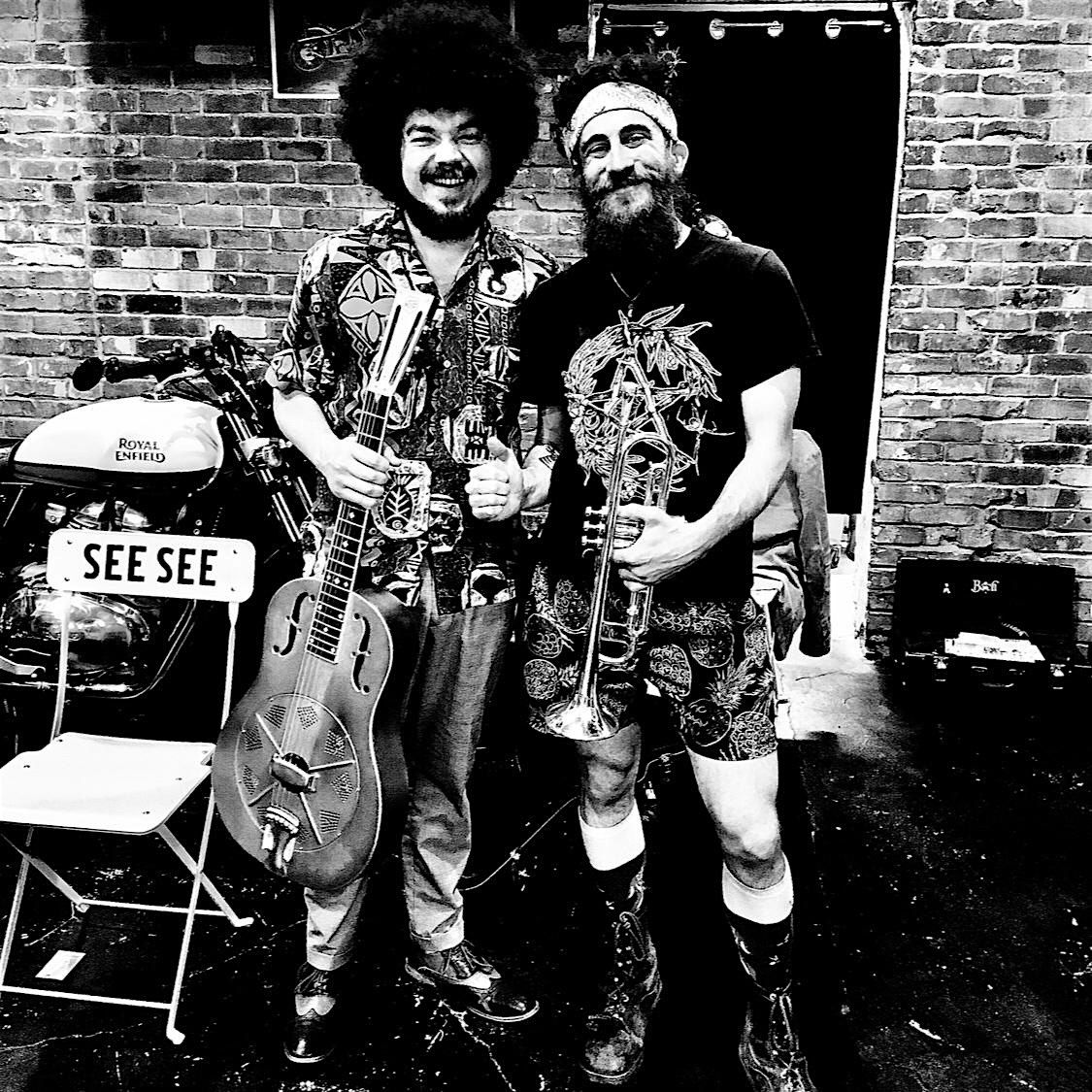 Jeremy Fam\u00e0 and Tevis Hodge Jr. live record cutting by Fortune Ave Studio