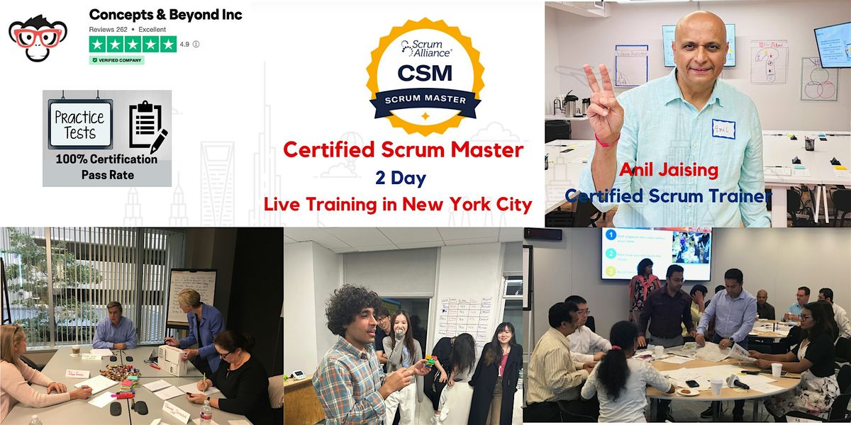 Certified ScrumMaster (CSM) In-Person Training