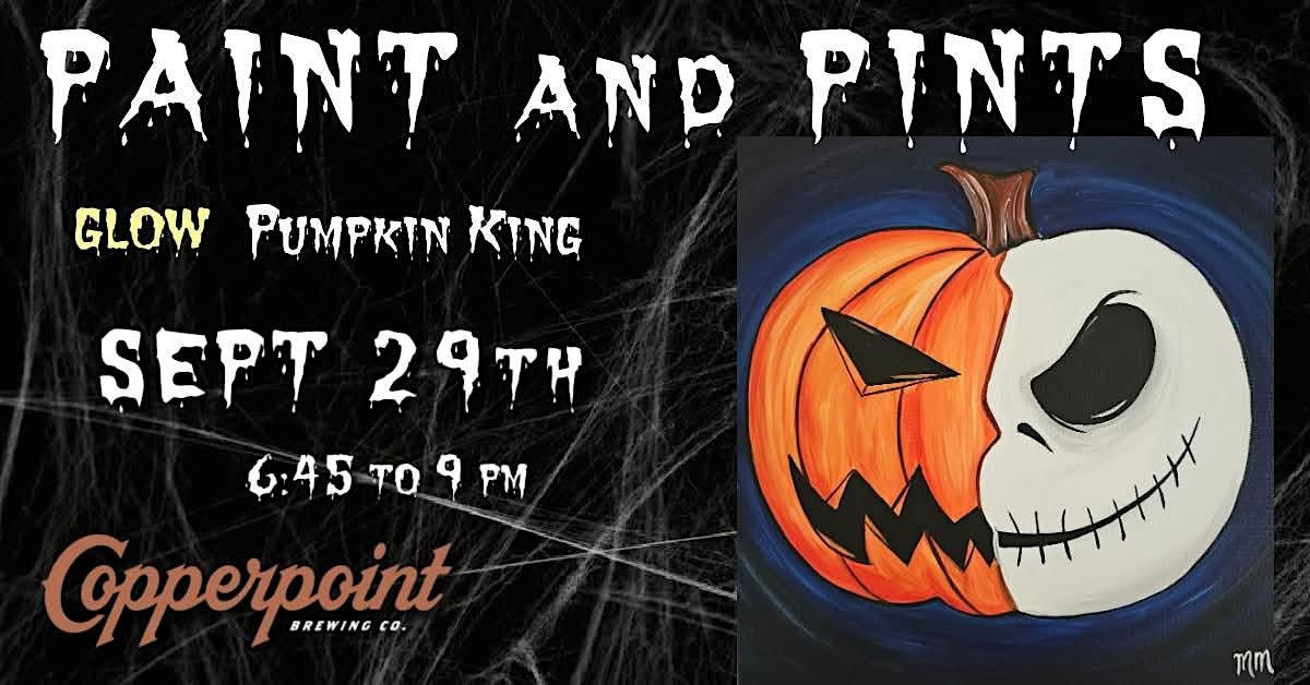 Glow in the dark Pumpkin King Paint Night