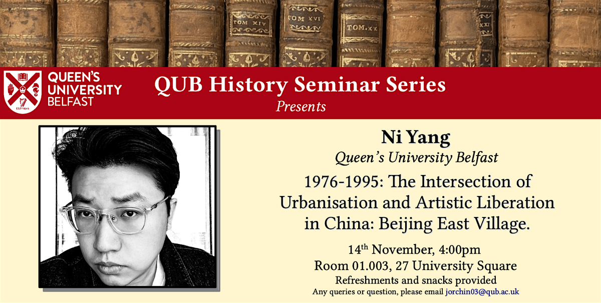 QUB History Seminar: Ni Yang
