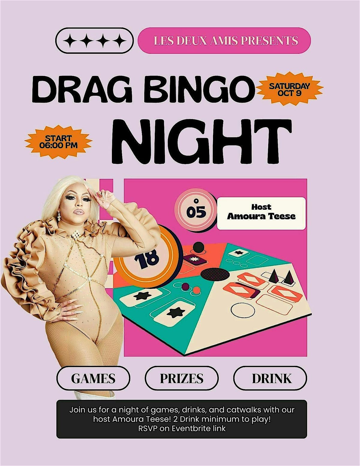 Drag Bingo Night w\/ Amoura Teese